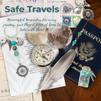 Safe Travels Crystal Bracelet | Adjustable Gemstone Travel Gift