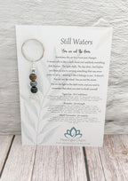 Still Waters Keychain | Deflect Crystal Emotional Gifts | Strength Within