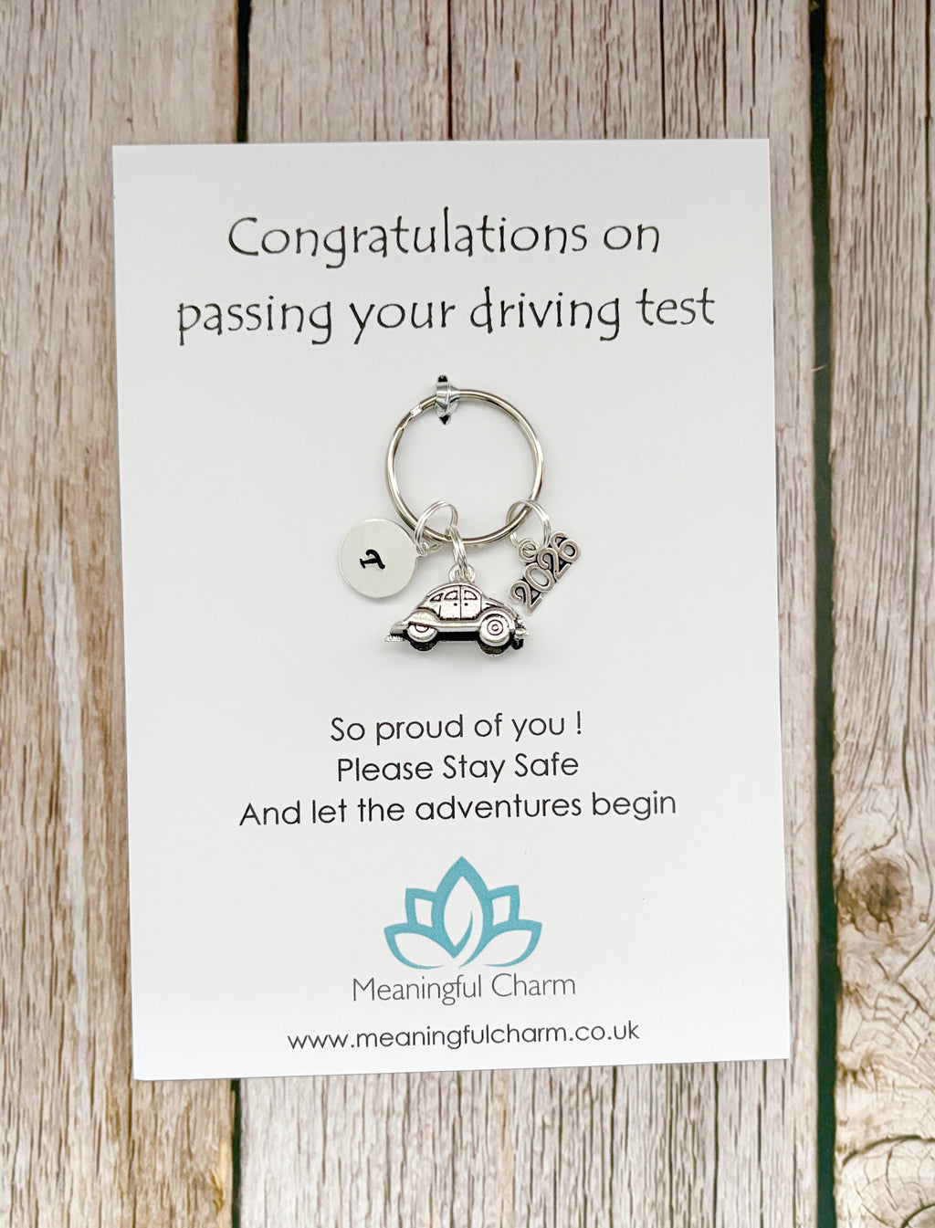 Personalised Passed Driving Test Keyring for Congratulations New Driver Gifts