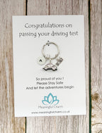 Personalised Passed Driving Test Keyring for Congratulations New Driver Gifts