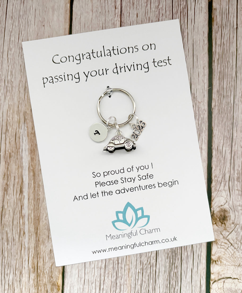 Personalised Passed Driving Test Keyring for Congratulations New Driver Gifts