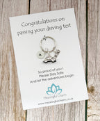 Personalised Passed Driving Test Keyring for Congratulations New Driver Gifts