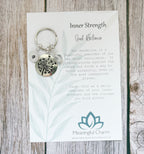 Personalised Dandelion Keyring | Inner Strength | Strength Within