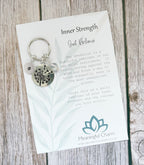 Personalised Dandelion Keyring | Inner Strength | Strength Within