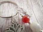 Personalised Devine Feminine Charm Keyring for Expecting Mothers and new mum gifts
