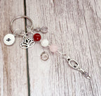 Personalised Devine Feminine Charm Keyring for Expecting Mothers and new mum gifts
