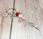 Personalised Devine Feminine Charm Keyring for Expecting Mothers and new mum gifts