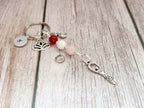 Personalised Devine Feminine Charm Keyring for Expecting Mothers and new mum gifts