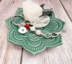 Personalised Devine Feminine Charm Keyring for Expecting Mothers and new mum gifts