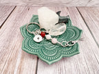 Personalised Devine Feminine Charm Keyring for Expecting Mothers and new mum gifts