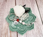 Personalised Devine Feminine Charm Keyring for Expecting Mothers and new mum gifts