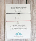 Father and Daughter Bracelet Set | Long Distance Dad Gifts