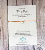 Spirit Animal Fox Wish Bracelet | Inspirational Jewellery Gift | Sacred Spirit