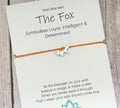 Spirit Animal Fox Wish Bracelet | Inspirational Jewellery Gift | Sacred Spirit