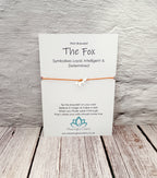 Spirit Animal Fox Wish Bracelet | Inspirational Jewellery Gift | Sacred Spirit