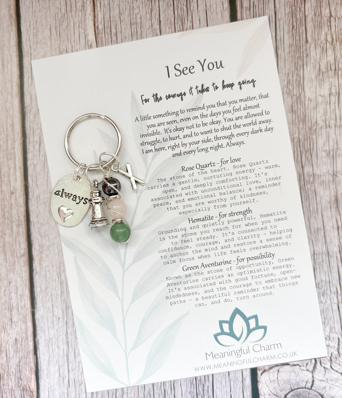 I See You Support Keyring Gift | Seen Series | Strength Within