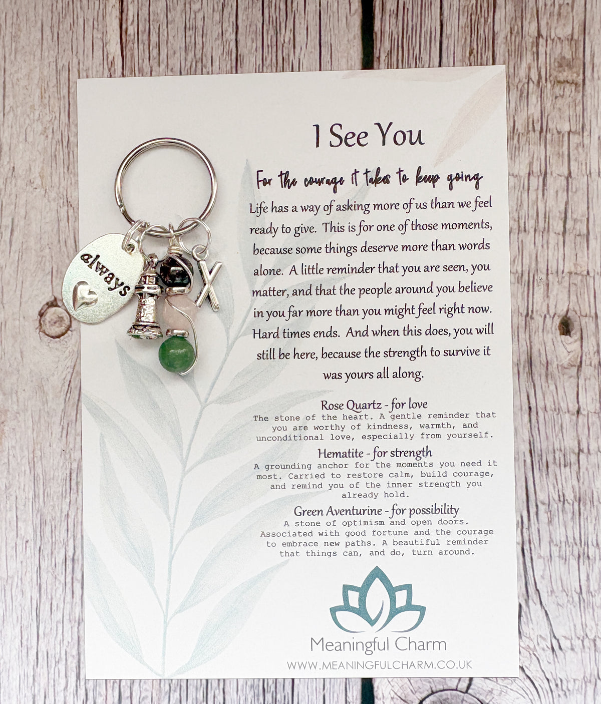 I See You Support Keyring Gift | Seen Series | Strength Within