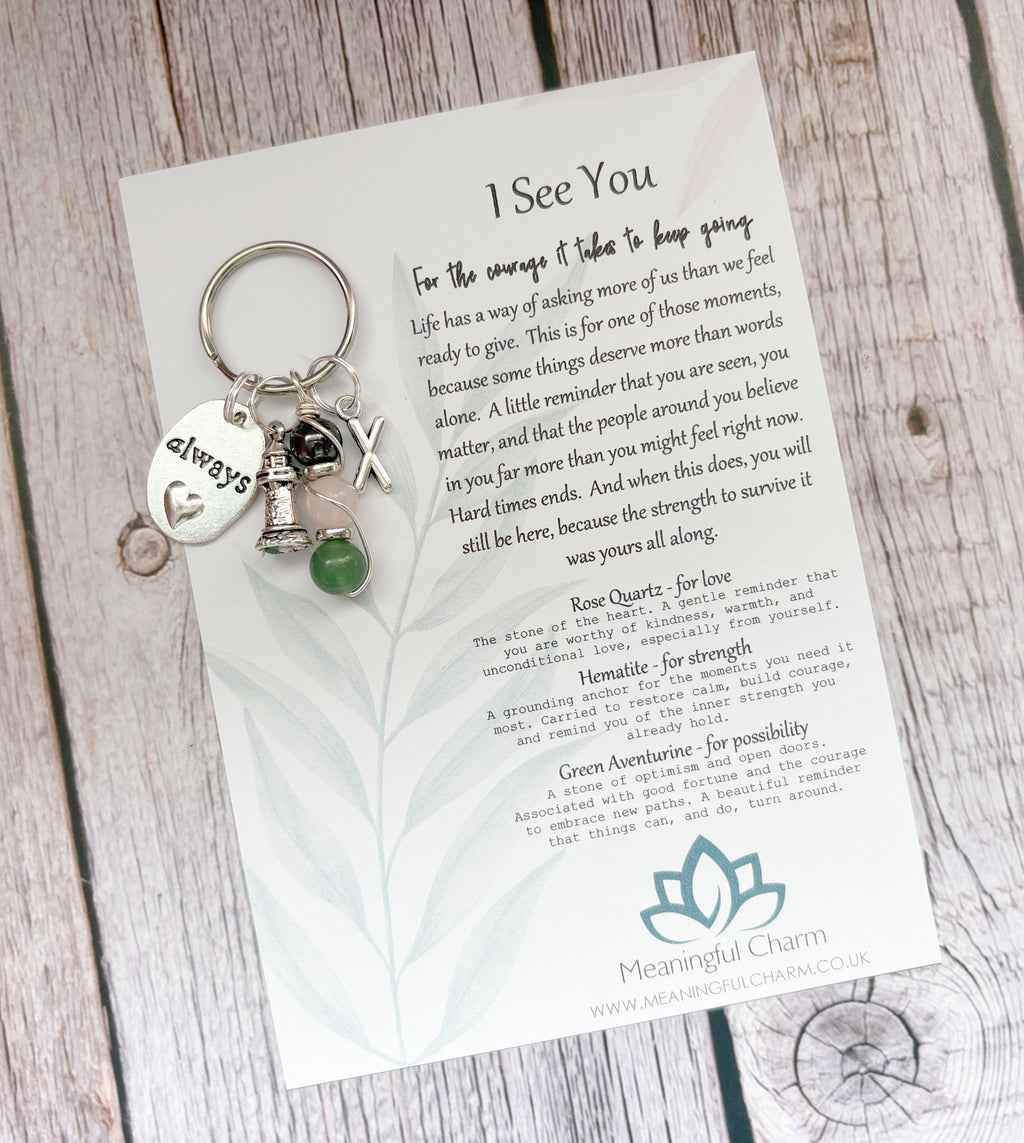 I See You Support Keyring Gift | Seen Series | Strength Within