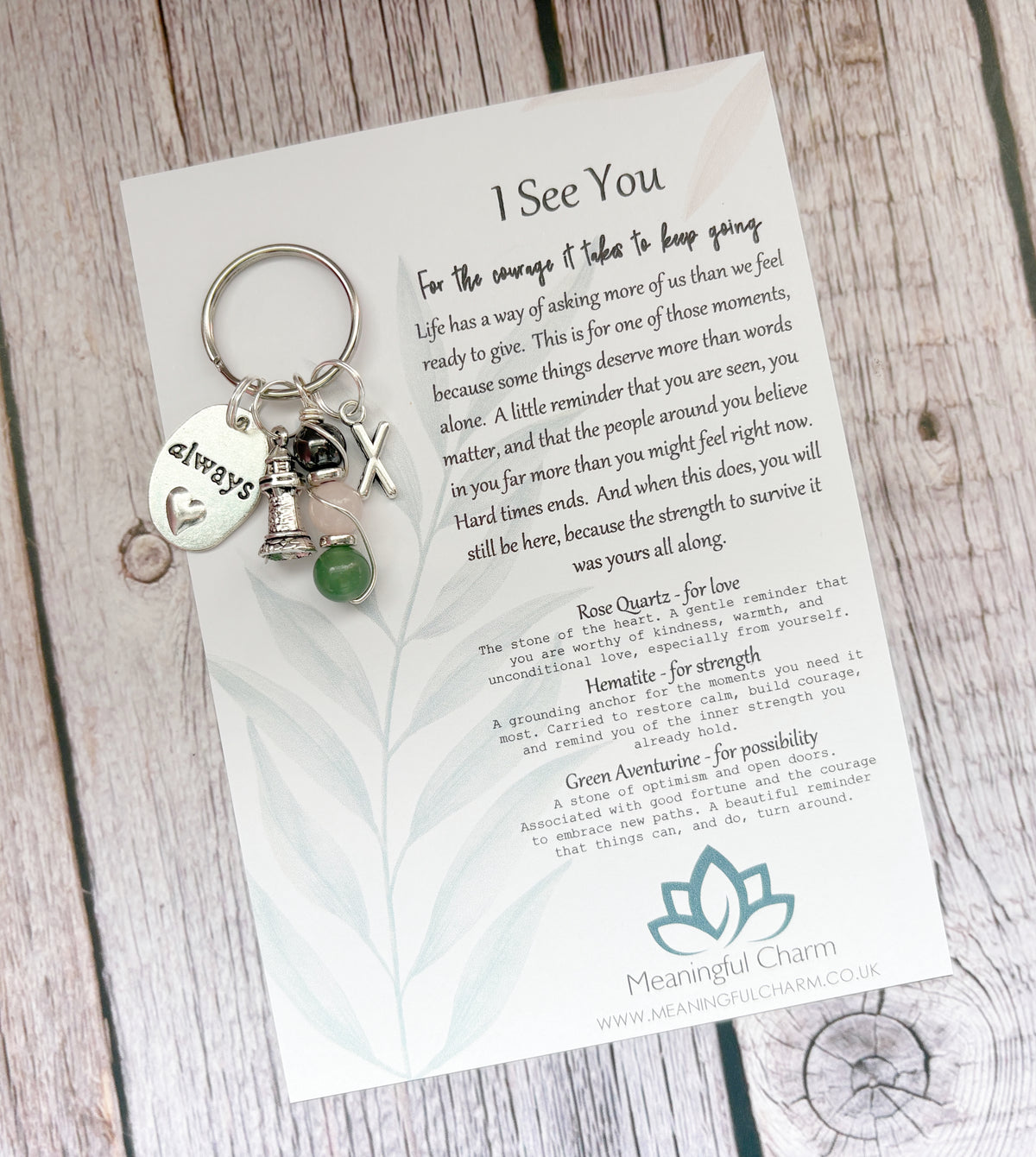 I See You Support Keyring Gift | Seen Series | Strength Within