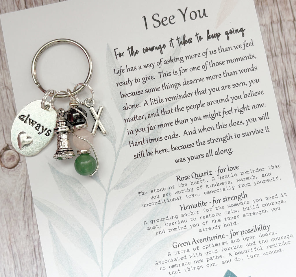 I See You Support Keyring Gift | Seen Series | Strength Within
