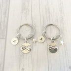 Personalised Matching Pinky Swear Keyring Set, Unbreakable Bond