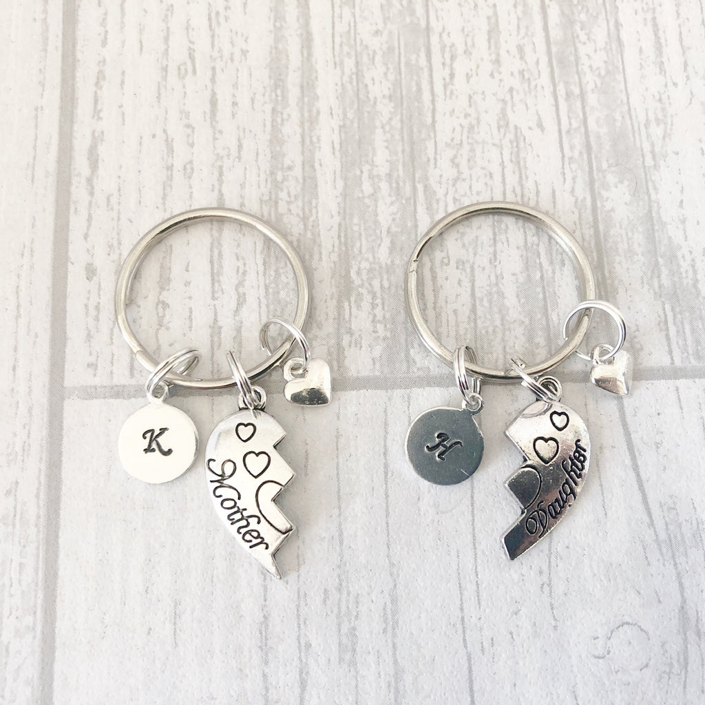 Mother and Daughter Connecting Keyring Set, An Unbreakable Bond
