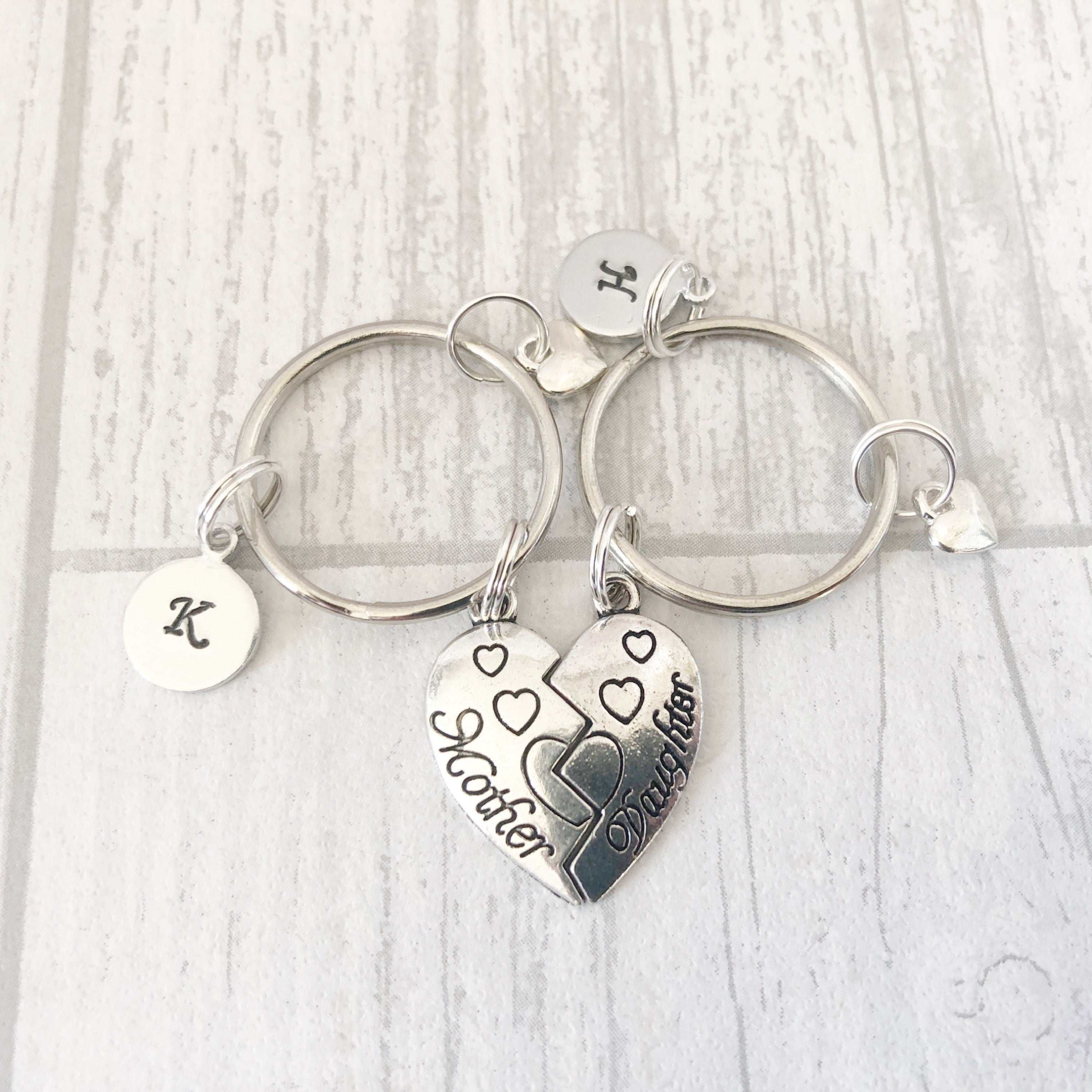 Mother and Daughter Connecting Keyring Set, An Unbreakable Bond