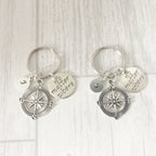No Matter Where Keyring Set | Compass Keepsake Gift