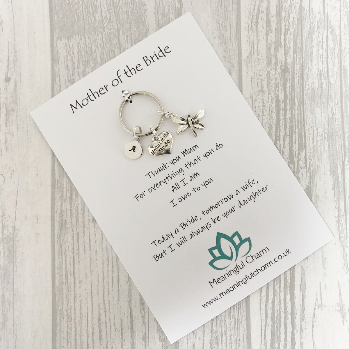 Mother of the Bride Keyring | Personalised Wedding Thank You Gift