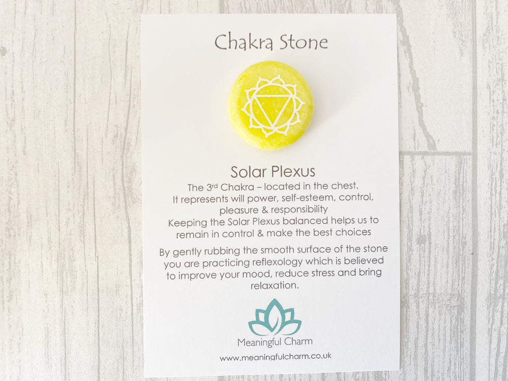 Solar Plexus Chakra Worry Stone | Willpower Gifts
