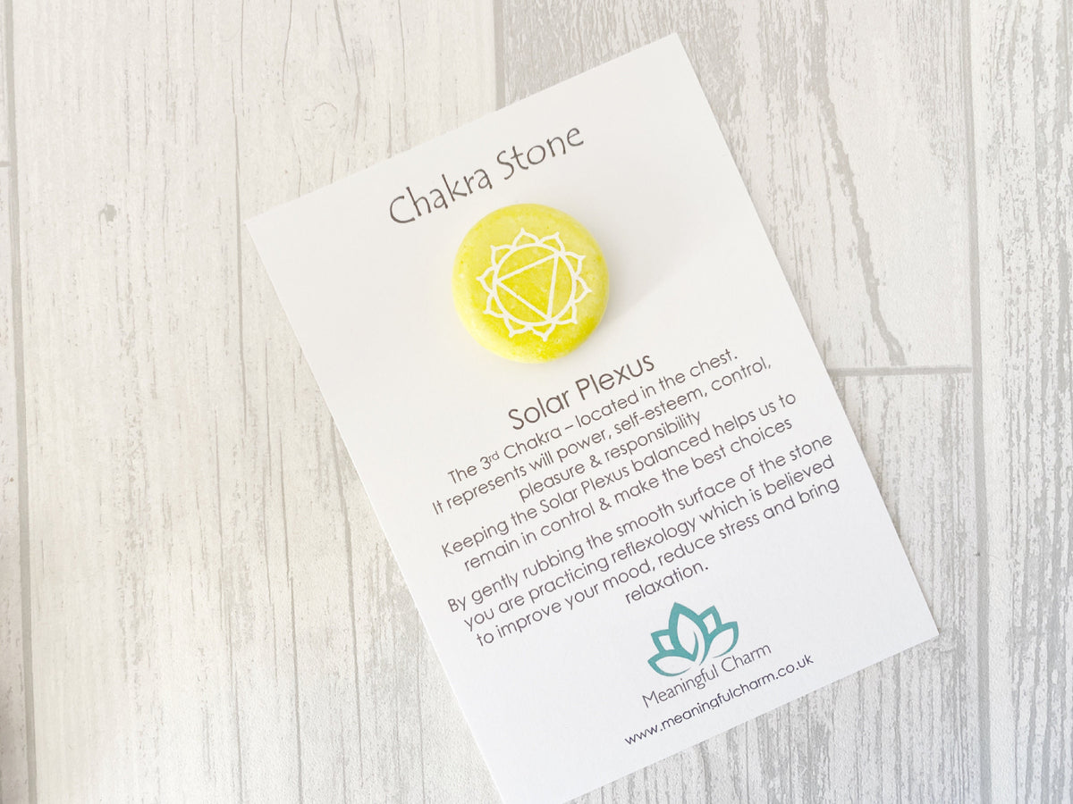 Solar Plexus Chakra Worry Stone | Willpower Gifts