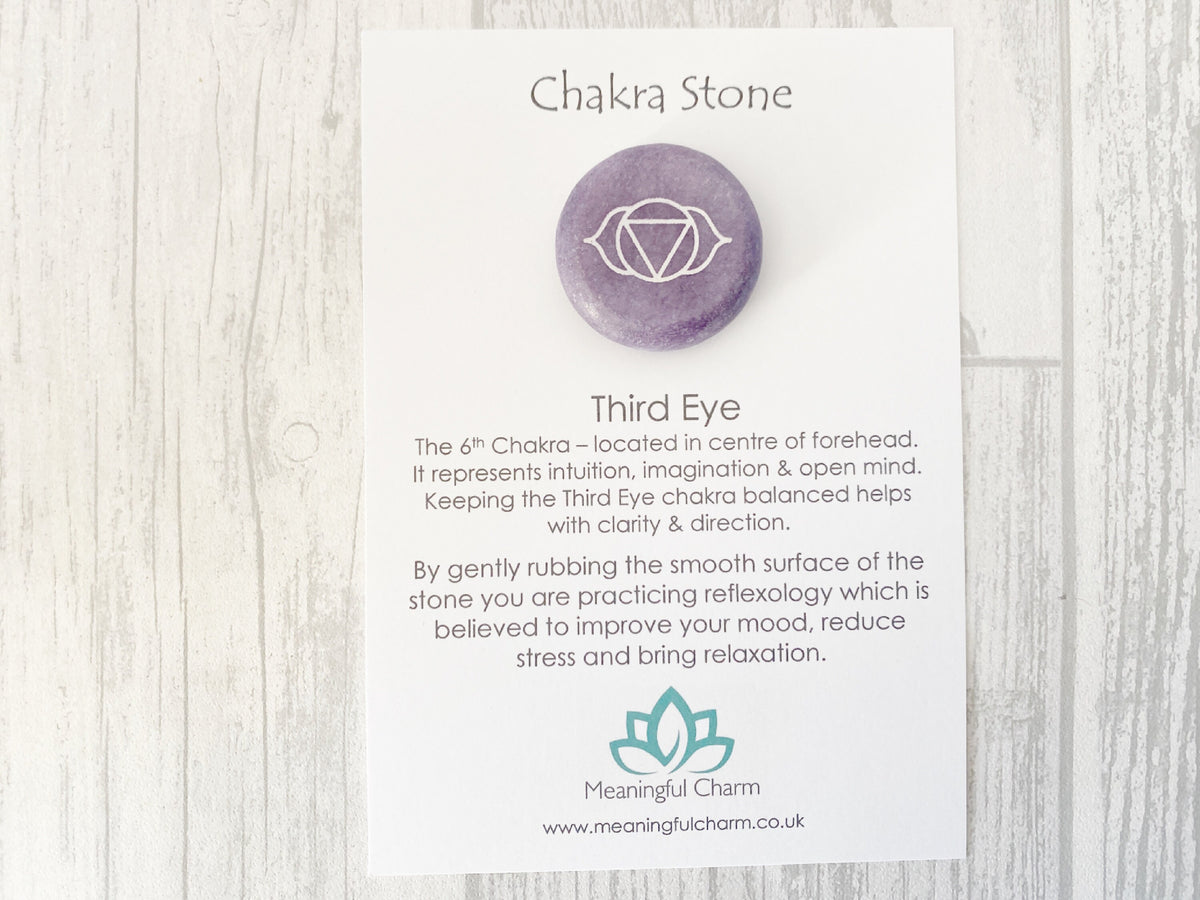 Third Eye Chakra Worry Stone | Intuition Gift
