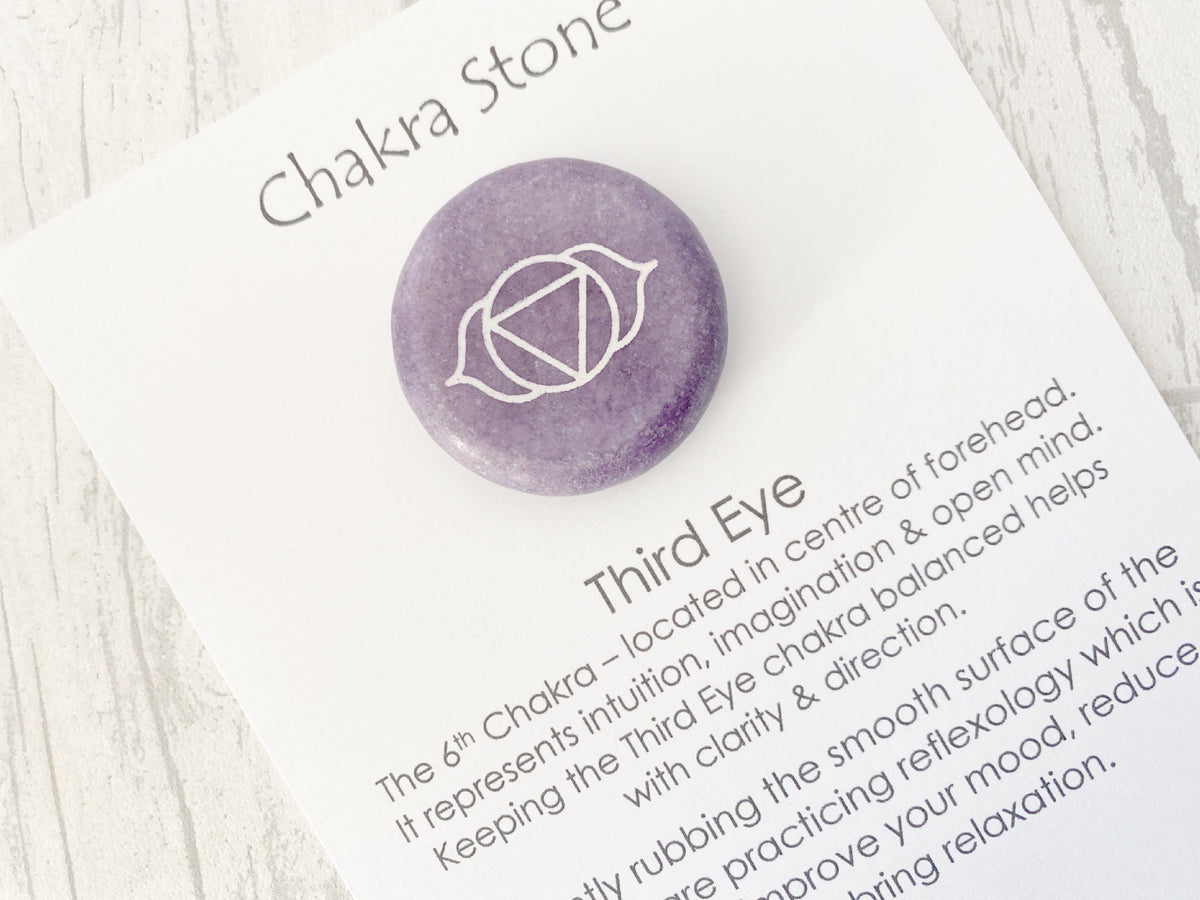 Third Eye Chakra Worry Stone | Intuition Gift