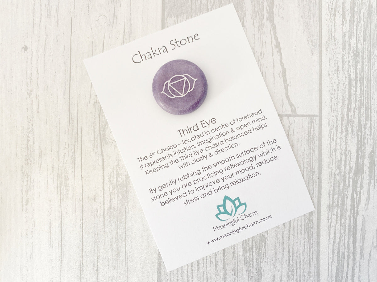 Third Eye Chakra Worry Stone | Intuition Gift