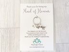 Maid of Honour Keyring | Personalised Wedding Thank You Gift