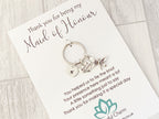 Maid of Honour Keyring | Personalised Wedding Thank You Gift