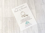 Maid of Honour Keyring | Personalised Wedding Thank You Gift