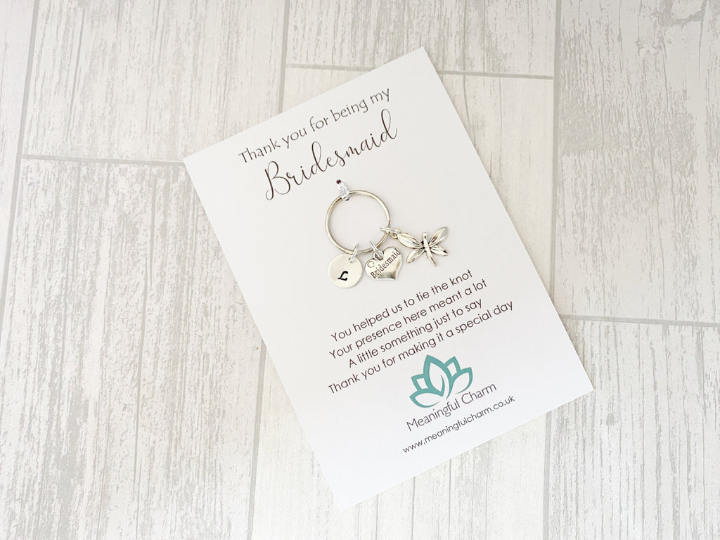Bridesmaid Keyring | Personalised Wedding Thank You Gift