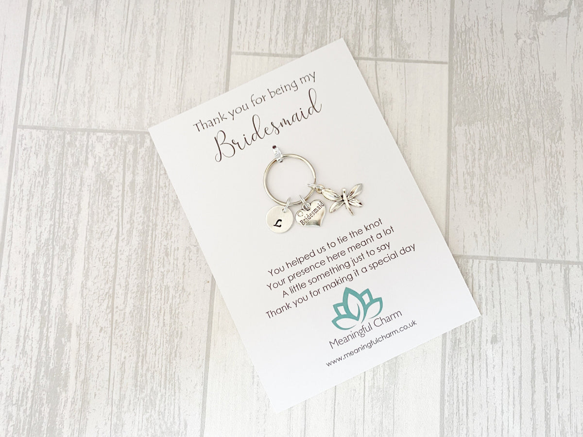 Bridesmaid Keyring | Personalised Wedding Thank You Gift
