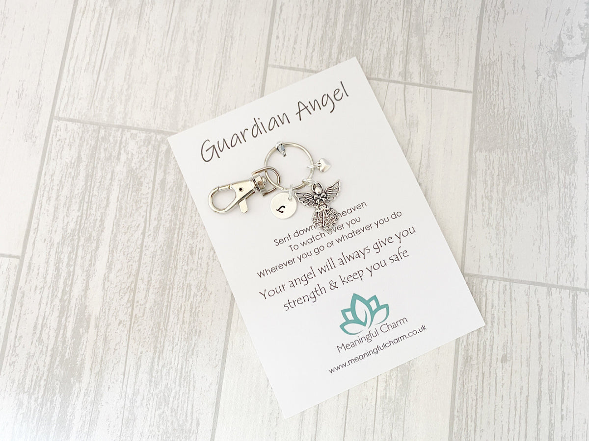 Guardian Angel Keyring | Personalised Thinking of You Gift