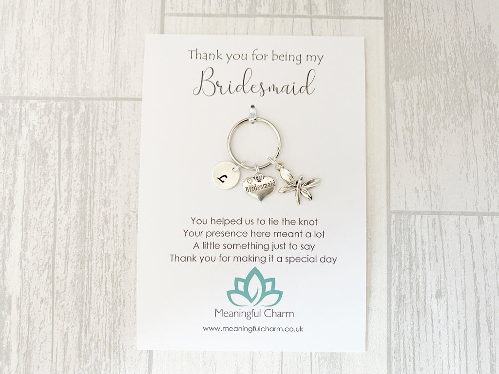 Bridesmaid Keyring | Personalised Wedding Thank You Gift