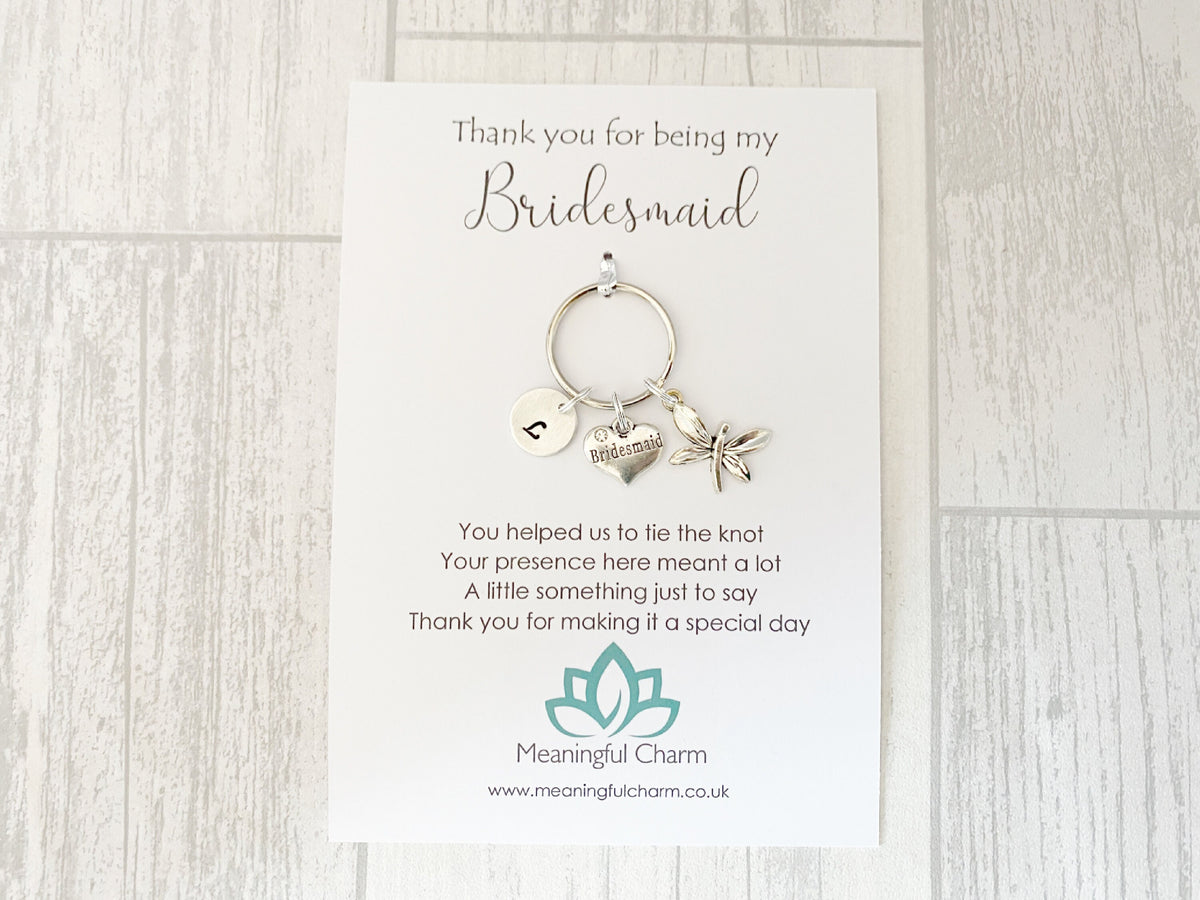 Bridesmaid Keyring | Personalised Wedding Thank You Gift
