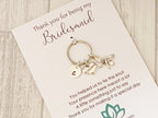 Bridesmaid Keyring | Personalised Wedding Thank You Gift