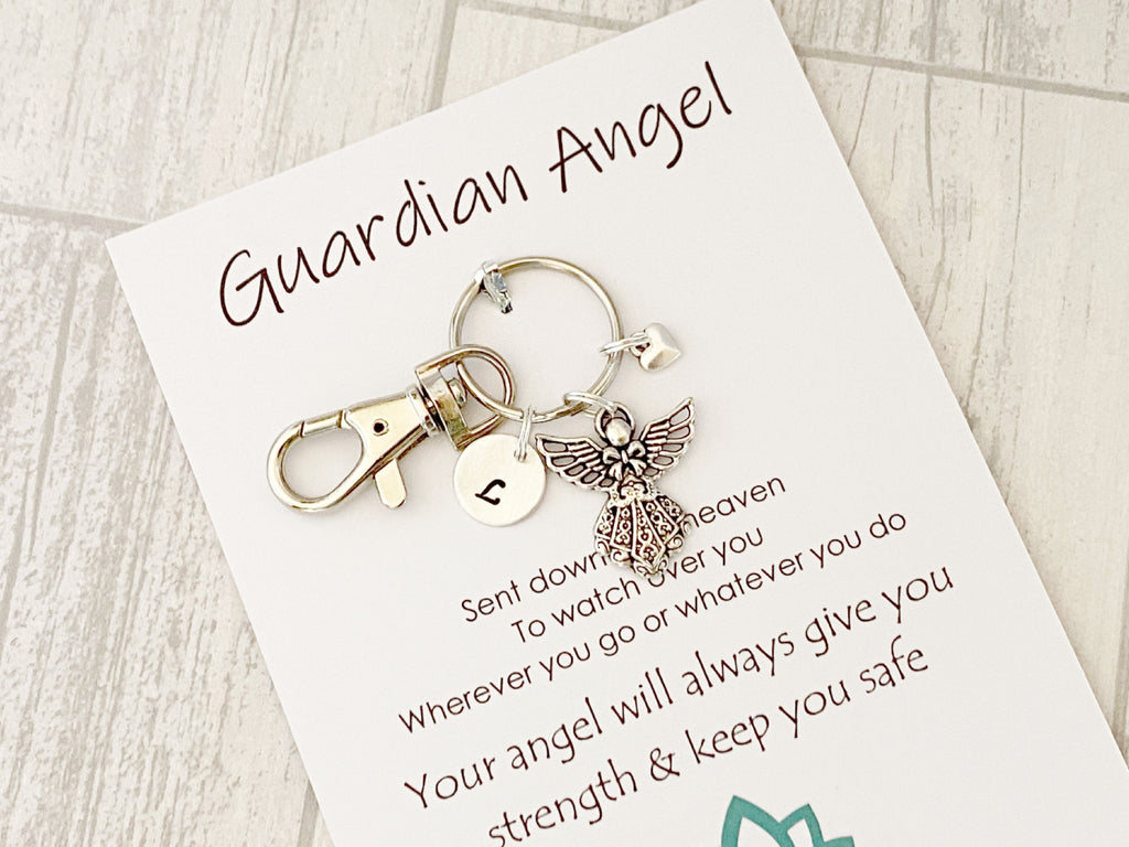 Guardian Angel Keyring | Personalised Thinking of You Gift