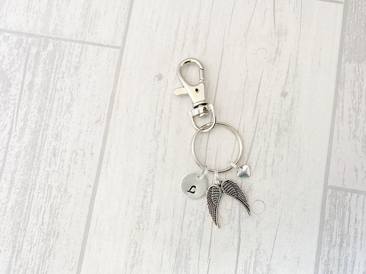 Angel Wings Keyring | Personalised Sympathy & Support Gift