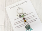 Personalised Prosperity Crystal Keyring | Luck Gifts | Dream & Believe Collection