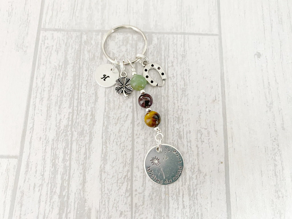 Personalised Prosperity Crystal Keyring | Luck Gifts | Dream & Believe Collection