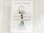 Personalised Prosperity Crystal Keyring | Luck Gifts | Dream & Believe Collection