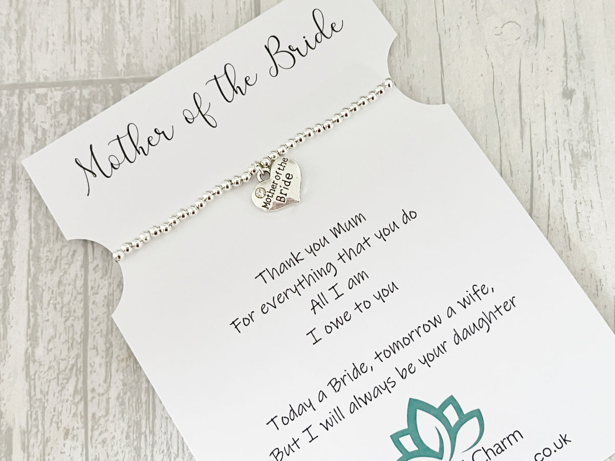 Mother of the Bride Bracelet | Personalised Wedding Gift