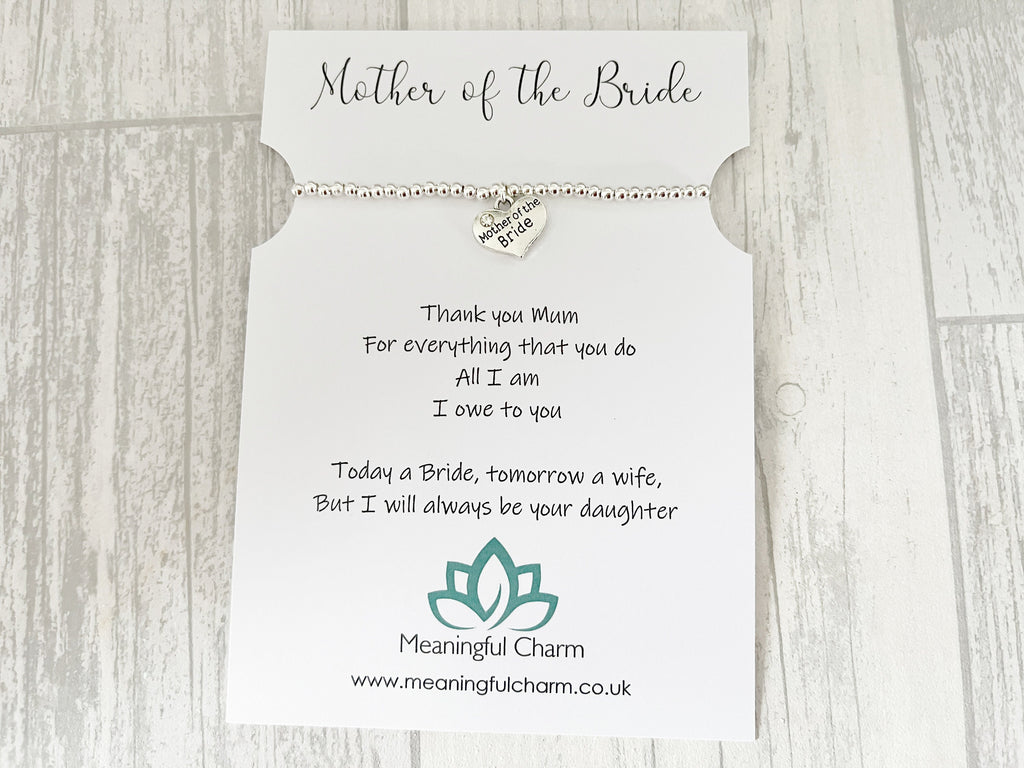 Mother of the Bride Bracelet | Personalised Wedding Gift